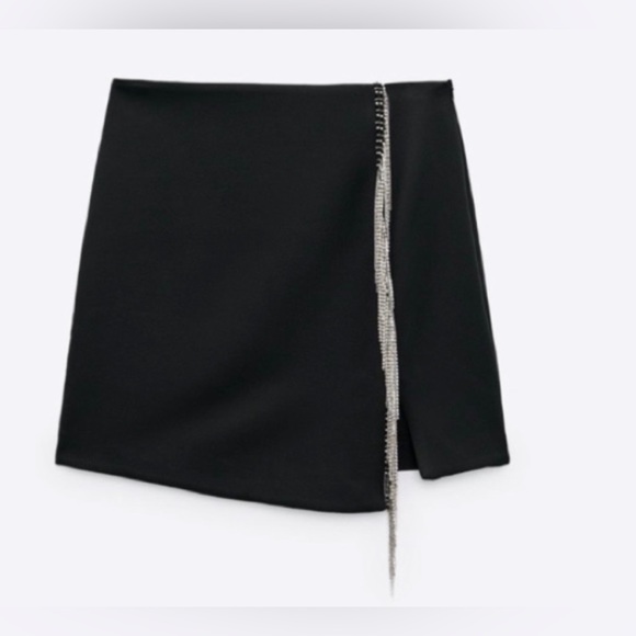 Zara jewel fringe mini skirt XS - Picture 6 of 8